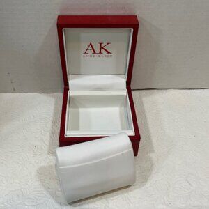Anne Klein AK EMPTY Red Presentation Storage Watch Jewelry Box Case4"x4.25"x2.5"